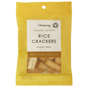 Clearspring Rice Crackers med Olivolja och Salt - 50 g