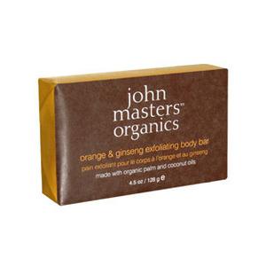 John Masters Organics orange & ginseng exfoliating body bar - 128 g