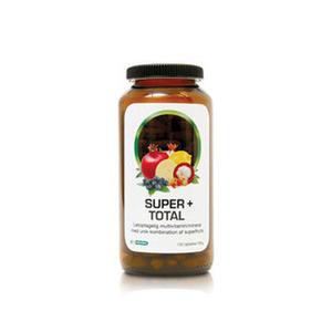 Super + Total är en unik kombination av vitaminer och lätt absorberbara mineraler och exotiska fruktextrakt, speciella frukter och bär med hög antioxidant potential.