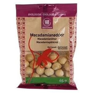 Urtekram Macadamianötter med Havssalt Eko - 65 g