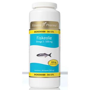 Fitness Pharma Omega 3 Fiskeolie 500 mg - 360 kapslar