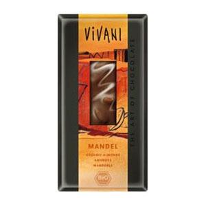 Vivani choklad med hela mandlar eko - 100 g