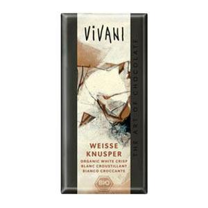 Vivani Vit Choklad med Crisp Ekologisk - 100 g