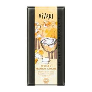 Vivani vit mango kokos choklad Ø - 100 gr