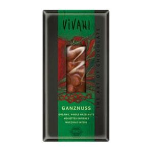 Vivani Mjölkchoklad med Hasselnöt Ekologisk - 100 g