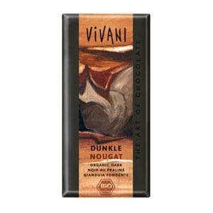 Vivani Mörk Choklad med Nougat Ekologisk - 100 g