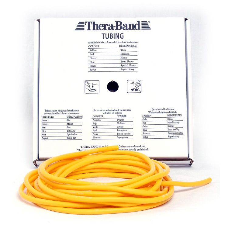 Köp TheraBand Träningsband Rund 7,5 m - Gul - Hårdhet 1 | Med24.se