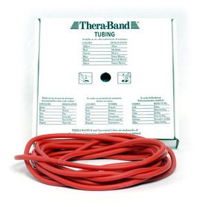 TheraBand Rund Elastisk 7,5 m - Röd - Hårdhet 2