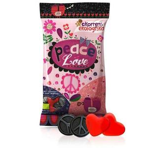 Salt Lakrits & hallonhjärtan Peace and Love Ekologiska - 80 g
