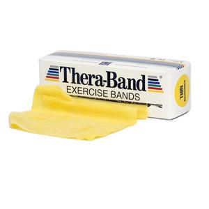 Thera Band Platt Elastisk 5,5 m - Gul - Hårdhet 2