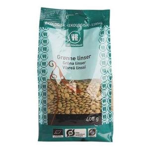 Urtekram Gröna Linser Eko - 400 g