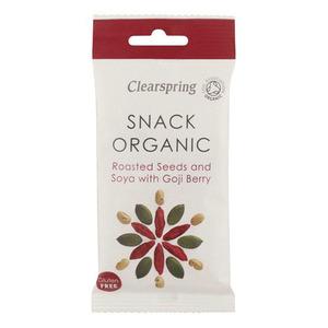Ekologiskt snack från Clearspring med rostade frön och gojibär Med24.se