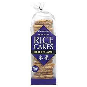 Clearspring Japanska Riskakor Black Sesame - 150 g