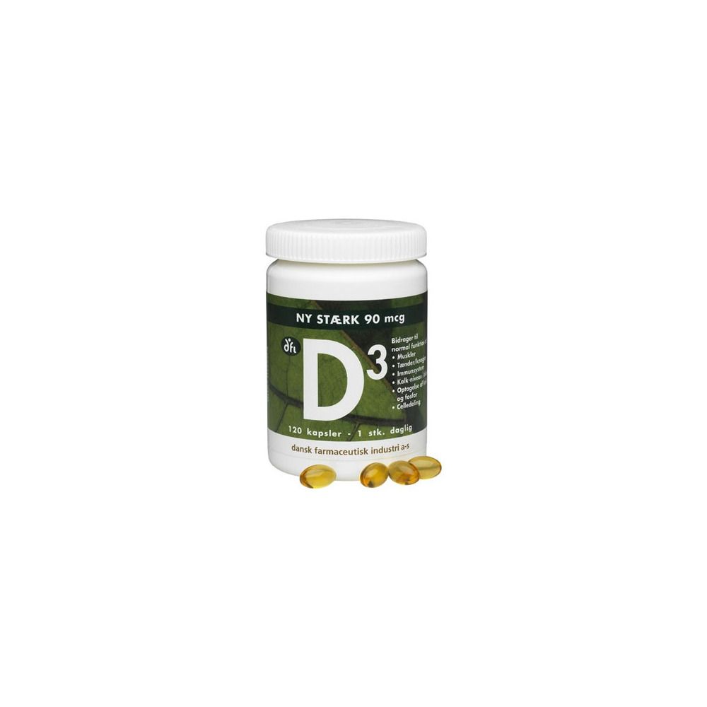 Hur Mycket D Vitamin Per Dag Vitamin D3 90 mcg - 120 kapslar