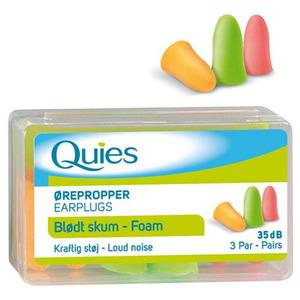 Quies öronproppar skum 3 par i en ask - 1 ask