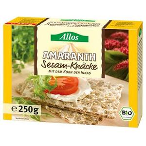 Allos Amaranth Knäckebröd med Sesam Ekologisk - 250 g