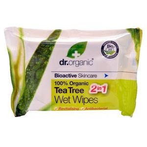 Dr. Organic Våtservetter Tea Tree - 20 st