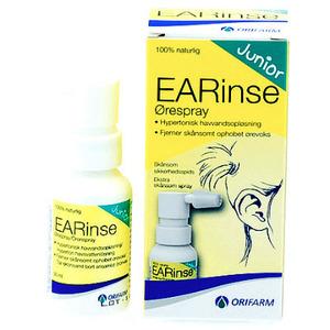 Orifarm EARinse öronspray (junior) - tar bort och förhindrar öronvax hos barn