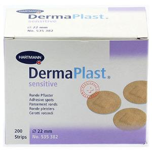 Dermaplast Sensitive runt Plåster Ø 22 - 200 st
