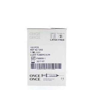 Once Spruta luer 1 ml - 100 st Med24.se