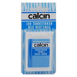 Calcin tandpetare med mintsmak - 100 st
