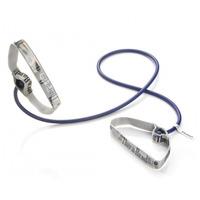 TheraBand Elastiska Träningsband med Handtag 1,4 m - Blå - Hårdh