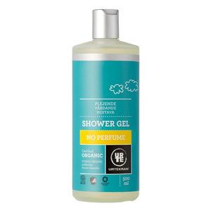 Urtekram Perfume Shower Gel är en vårdande, parfymfri kroppstvål baserad på förtvålad, skonsam kokosolja Med24.se