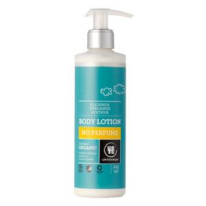 Urtekram No Parfym Body Lotion innehåller intensivt fuktgivande ingredienser som lämnar din hud välvårdad och silkeslen Med24.se