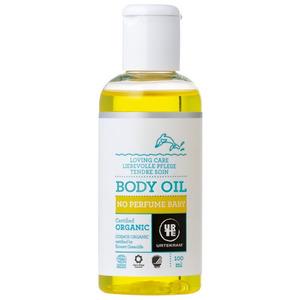 Urtekram No Perfume Baby Body Oil består av milda, hudvänliga, ekologiska oljor av 100% naturligt ursprung - speciellt utvalda för babyhud Med24.se