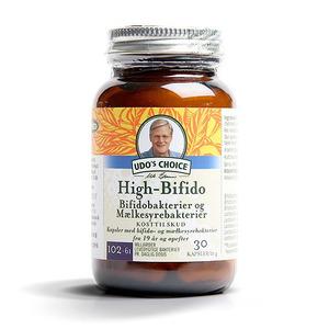 Udo's Choice High-Bifido är en kraftfull mjölksyrabakterieprodukt som är lämplig för vuxna 19 år och äldre Med24.se