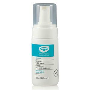 Green people Foaming Face Wash - mild, naturlig ansiktsrengöring och make-up remover