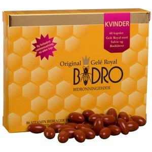 Bidro Kvinnor innehåller en kombination av gelé royal, salvia, rödklöver och vitamin B6, vilket hjälper till att reglera hormonaktiviteten Med24.se
