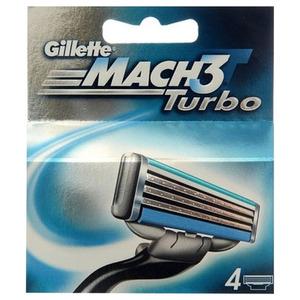 Gillette Mach3 Turbo rakblad - 4 st