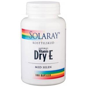 Solaray Dry E vitamin med selen - innehåller vitamin E i torr form
