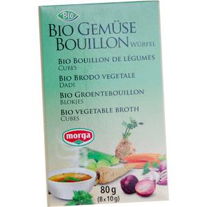 Grönsaksbuljong tärning med salt glutenfri Ekologisk - 80 g