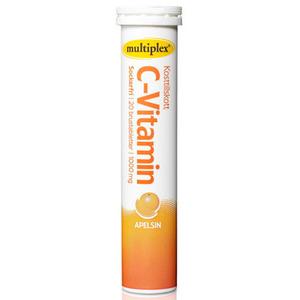 Multiplex C-vitamin apelsin brustabletter - 20 st