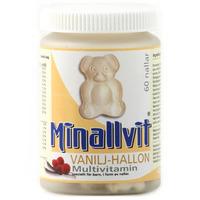 Minallvit vanilj/hallon - 60 tabletter