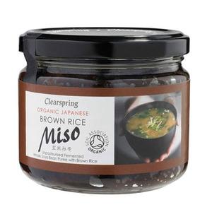 Clearspring Miso Brown Rice i glas opastöriserat eko - 300 g