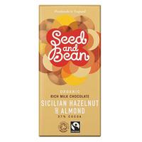 Seed & Bean Rich Milk Chocolate 37% Sicilian Hazelnut & Almond e