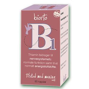 BiOrto Vitamin B1 30 mg - 90 kapslar