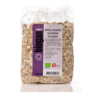 Biogan 4-kornsflingor Ekologisk - 500 g
