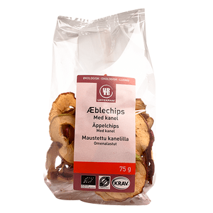 Urtekram Äppelchips med Kanel Eko - 75 g