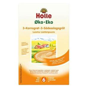 Holle 3-Kornsgröt eko - till barn från 6 månader
