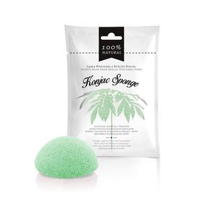 Konjak Sponge Grön normal till fet hy - 1 st