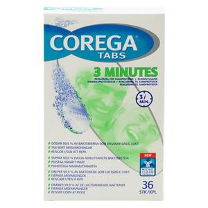 Corega Tabs 3 minuter - 36 st