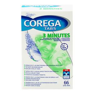 Corega Tabs 3 minuter - 66 st