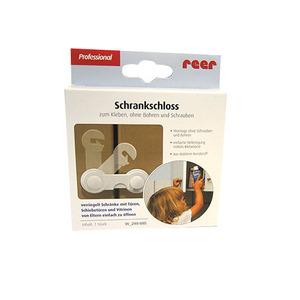Reer Skåplås självhäftande vit - 1 st