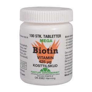 Natur Drogeriet Mega Biotin - 100 tabletter