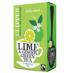 Clipper Grönt Te Lime Ingefära - 40 g