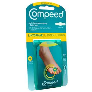 Compeed aktiv 2 in1 Liktornsplåster medium - 6 st